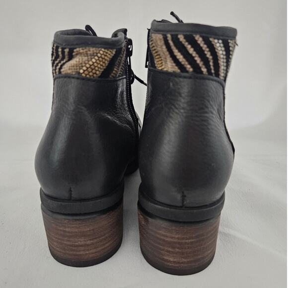 Wolky Black Leather Lace Up Stratton Ankle Boot sz 37 (US 6) $219 NWOB Casual - Picture 6 of 10
